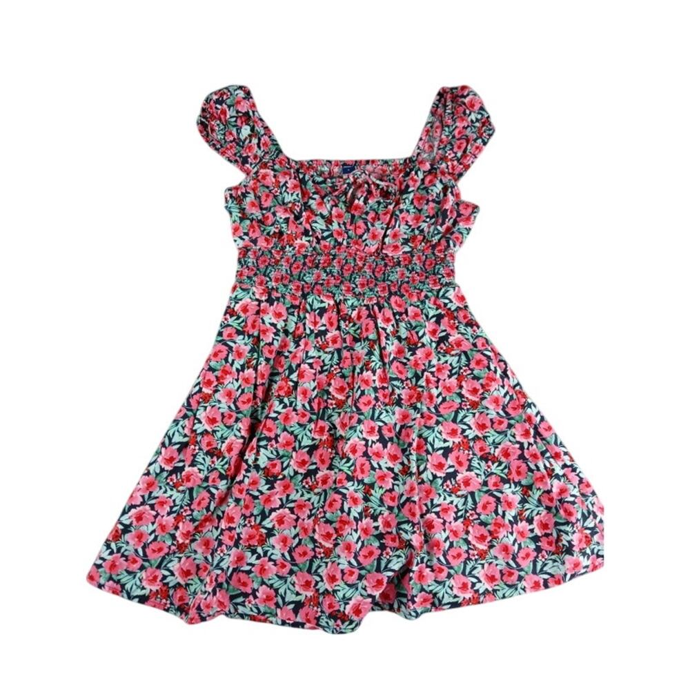 Old Navy Dress Womens Small Floral Fit and Flare Summer Cap Sleeve Knee Length